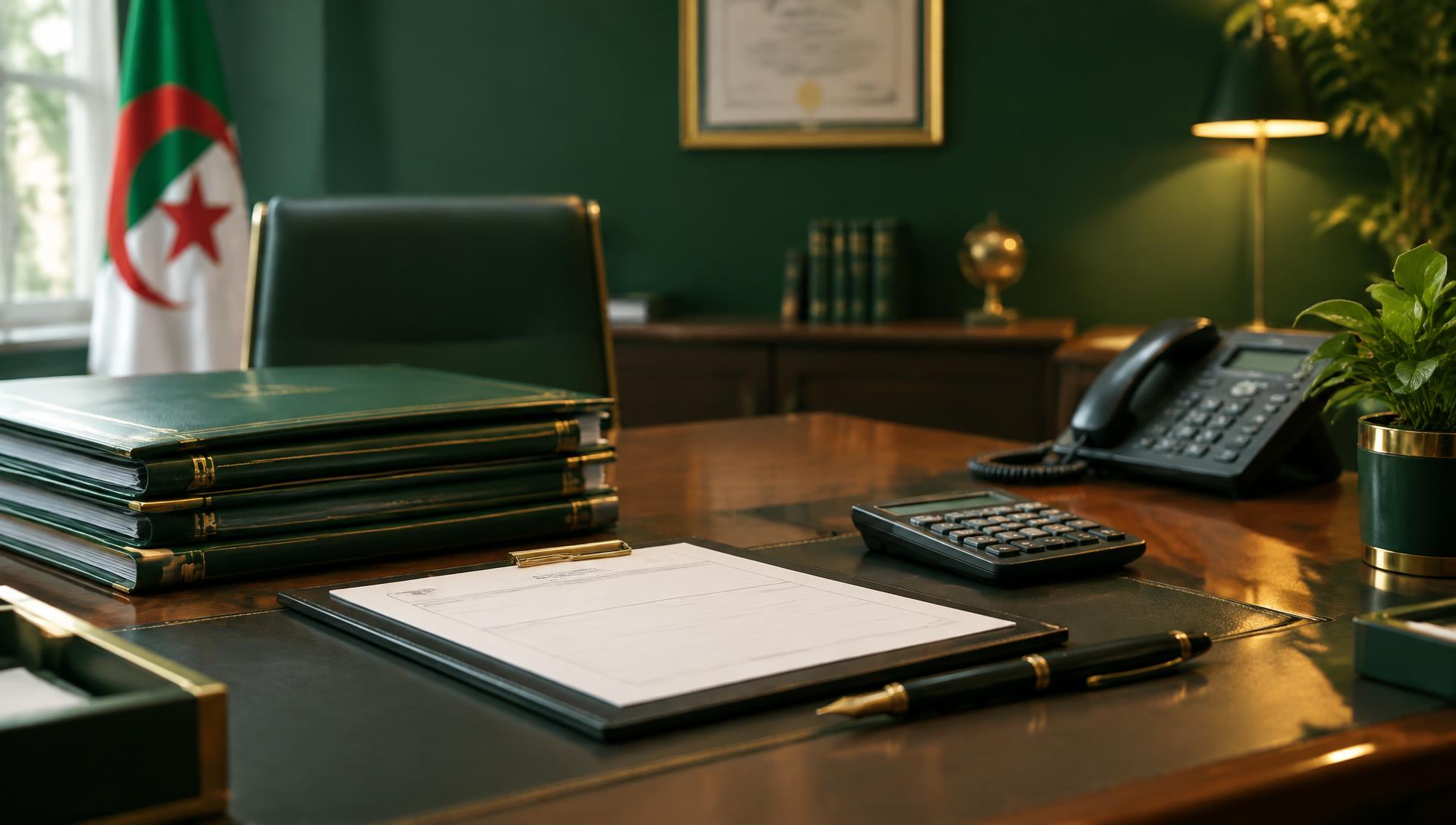 وثائق عروض أسعار وملفات إدارية على مكتب عمل